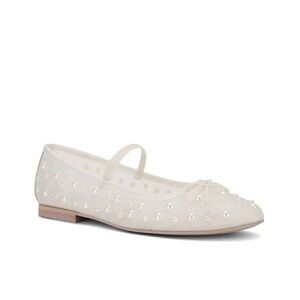 Dolce Vita Ivory Flats with Pearl Details